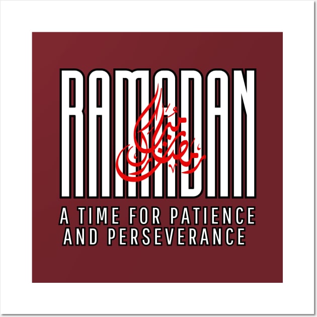 Ramadan , A time for Patience , inspirational quote Wall Art by KIRBY-Z Studio